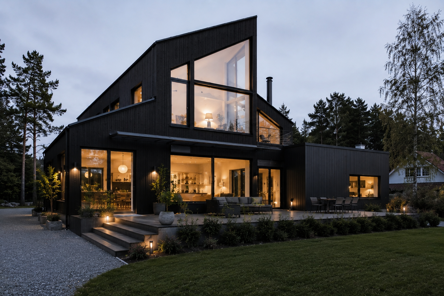modern utbyggnad